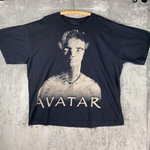 James Cameron Avatar Shirt‎ Mens Size XXL Black 2009 Movie Promo Graphic Cotton